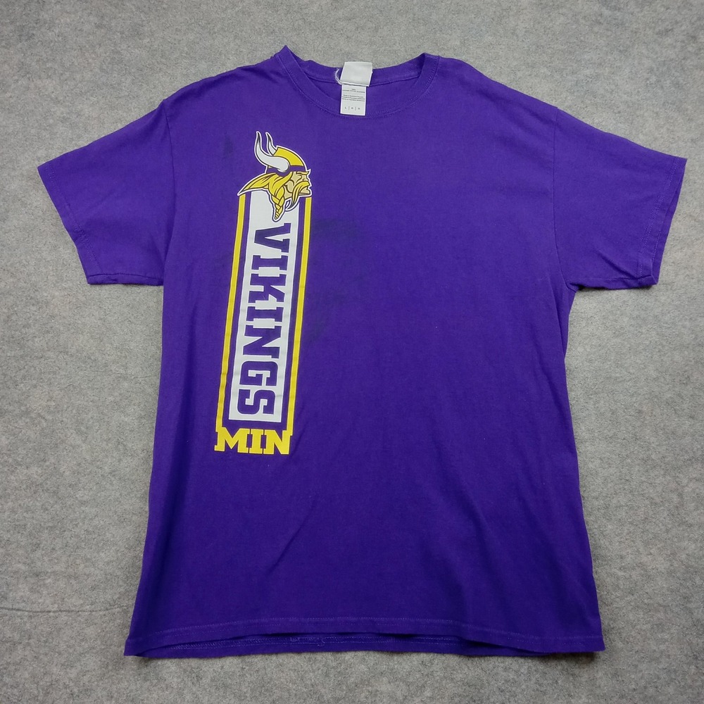 Minnesota Vikings Shirt Mens‎ Large Purple NFL Football Team Apparel Graphic Tee